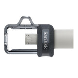 SanDisk Ultra Dual 32GB USB 3.0 / micro USB USB stick Sort Sølv