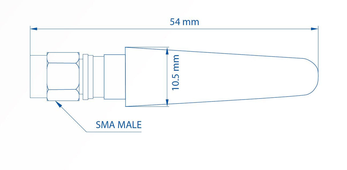 Teltonika 003R-00281 antenne SMA antenna SMA 5 dBi