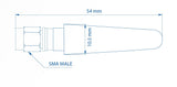 Teltonika 003R-00281 antenne SMA antenna SMA 5 dBi