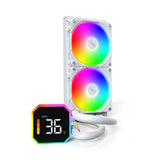 Montech HyperFlow Digital 240 Processor Alt-i-en væskekøler 12 cm Hvid 1 stk