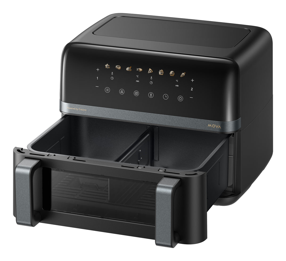 MOVA FD20 PRO Dobbelt 9 L Enkeltstående 2700 W Varmluftsteger Sort