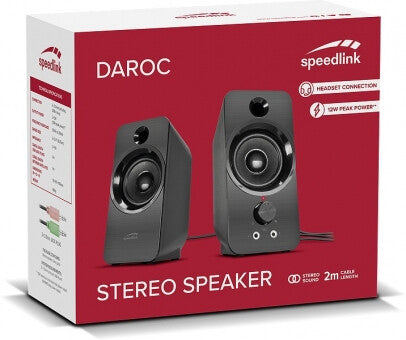 SPEEDLINK DAROC Sort Ledningsført 6 W