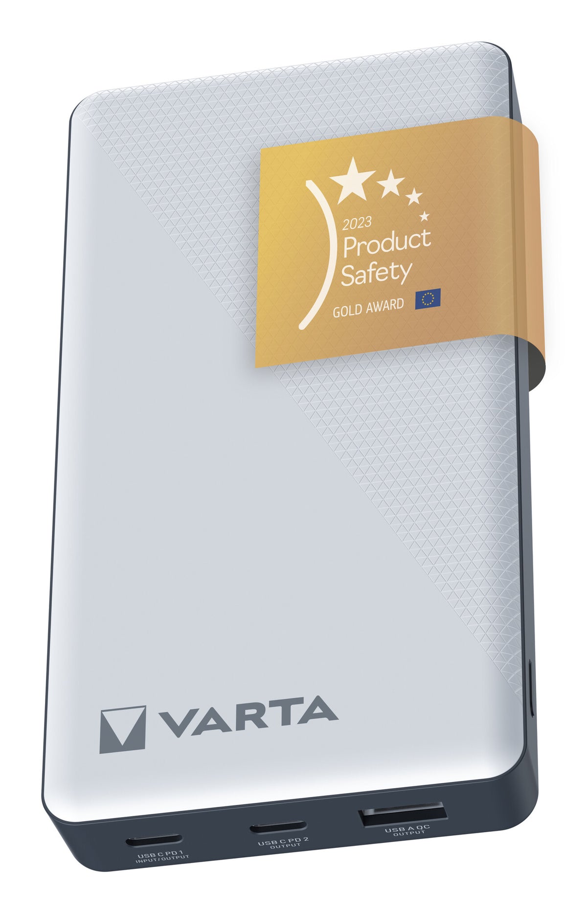 Varta Energy Powerbank 20000mAh 15Watt 2xUSB-A 1xUSB-C Hvid