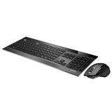 Rapoo 9900M tastatur Mus inkluderet Universel RF trådløs + Bluetooth Nordisk Sort