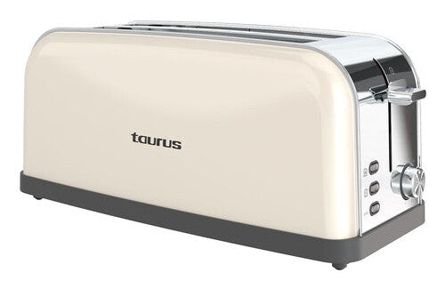 Taurus Vintage Cream 7 2 skive(r) 1500 W Cremefarvet, Rustfrit stål, Grå