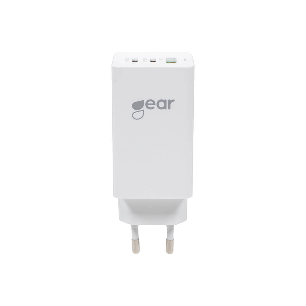 Gear 665088 oplader til mobil enhed Universel Hvid Vekselstrøm Hurtig opladning Indendørs