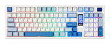 Akko Glacier 5098B tastatur Spil USB + RF Wireless + Bluetooth QWERTY US engelsk Hvid