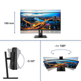 Philips B Line 345B1C/00 computerskærm 86,4 cm (34") 3440 x 1440 pixel Quad HD LCD Sort