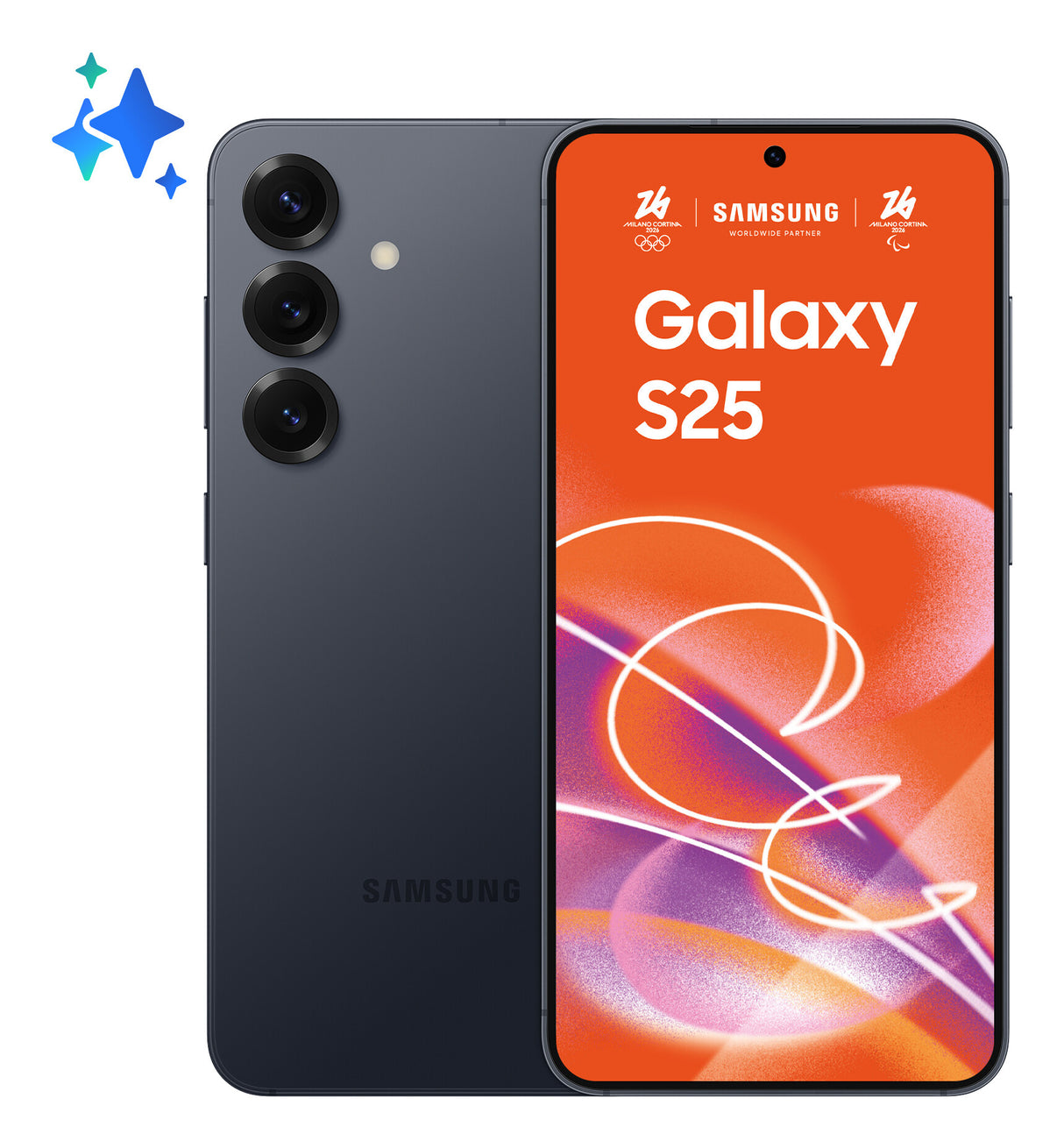 Samsung Galaxy S25 SM-S931B/DS 15,8 cm (6.2") Dual SIM Android 15 5G USB Type-C 12 GB 128 GB 4000 mAh Sort