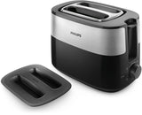 Philips Daily Collection HD2517/90 brødrister 8 2 skive(r) 900 W Sort, Sølv