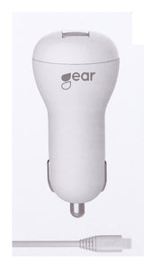 Gear 665056 oplader til mobil enhed Universel Hvid Cigartænder, Vekselstrøm Automatisk, Indendørs