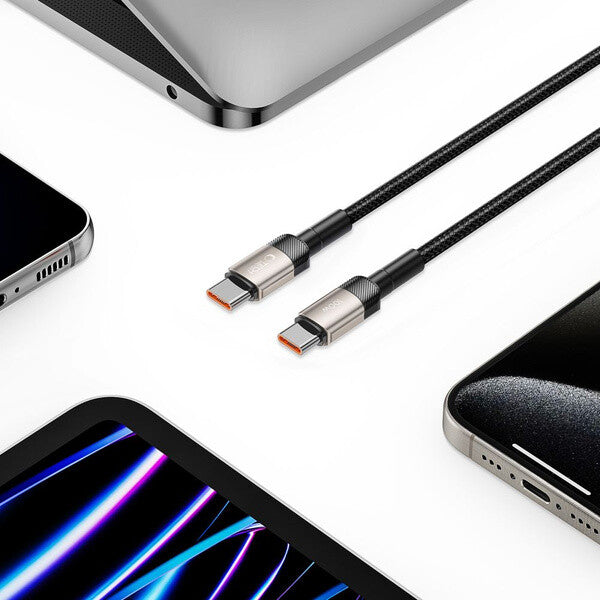 Tech-Protect 5906203690633 USB-kabel 1 m USB C 0,48 Gbit/sek. 100 W Titanium