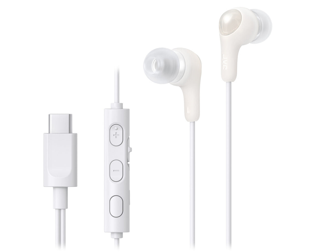 JVC HA-FR9UC Headset Ledningsført I ørerne Opkald/musik USB Type-C Hvid