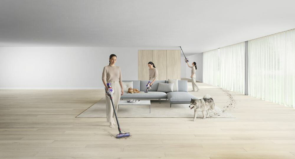 Dyson V8 Advanced 2-i-1 stangstøvsuger Batteri Dry Poseløs Nikkel, Sølv