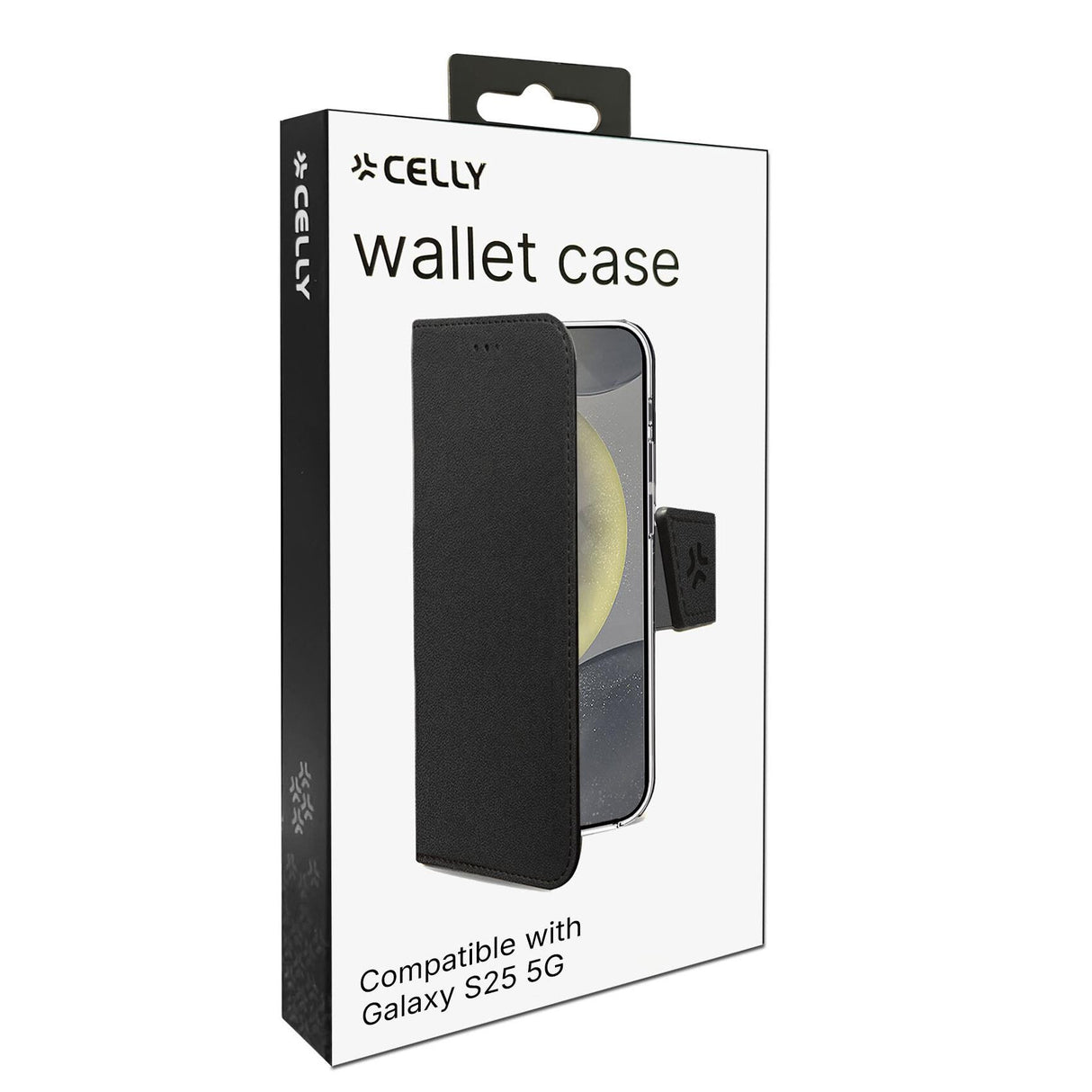 Celly WALLY mobiltelefon etui 15,8 cm (6.2") Tegnebogsetui Sort