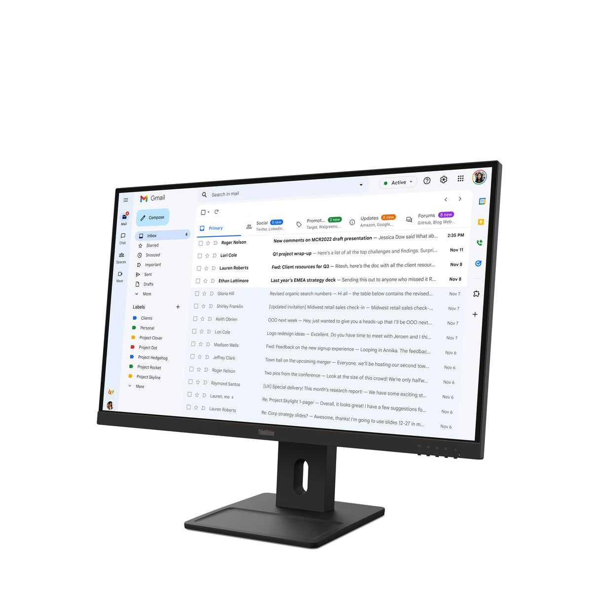 Lenovo ThinkVision E27-40 27 IPS 1920 x 1080 (Full HD) VGA (HD-15) VGA HDMI DisplayPort
