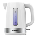 Taurus Aroa elkedel 1,7 L 2200 W Sølv, Hvid