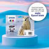Epson 26XL isbjørn Claria Premium enkeltpakke sort blæk