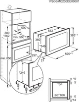 AEG OS5MG20EB Sort Grill mikroovn Indbygget 20 L 800 W