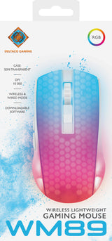 Deltaco Gaming WM89 wireless ultralight mouse, white