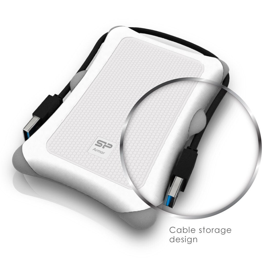 Silicon Power Armor A30 ekstern harddisk 1 TB 2.5" USB Type-A 3.2 Gen 1 (3.1 Gen 1) Hvid
