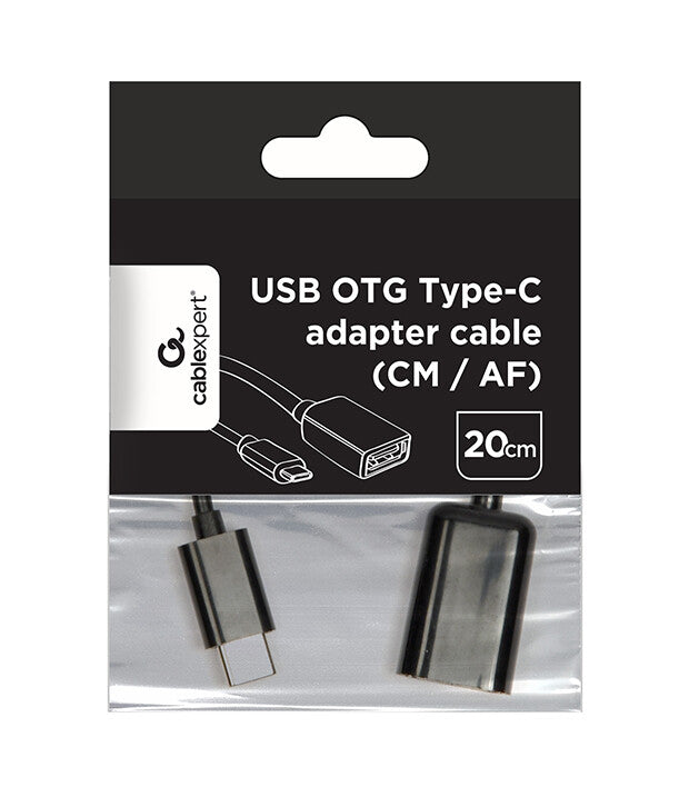 Gembird A-OTG-CMAF2-01 USB-kabel 0,2 m USB C USB A Sort