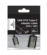 Gembird A-OTG-CMAF2-01 USB-kabel 0,2 m USB C USB A Sort