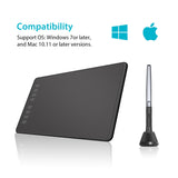 HUION H950P tegneplade Sort 5080 lpi 220 x 137 mm USB