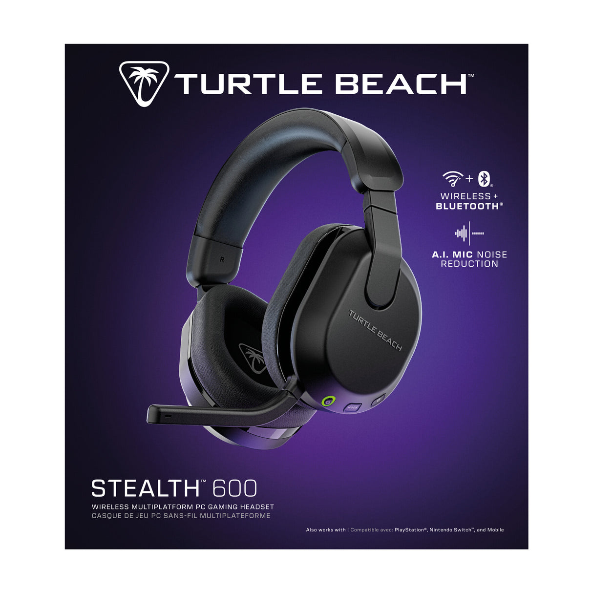 Turtle Beach Stealth 600 Gen 3 Headset Trådløs Spil Bluetooth Sort