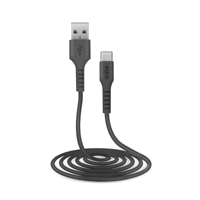 SBS TECABLEMICRO2K USB-kabel USB 2.0 2 m USB A Micro-USB B Sort
