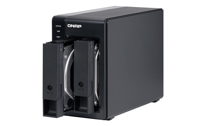 QNAP TR-002 drevkabinet HDD/SSD kabinet Sort 2.5/3.5"
