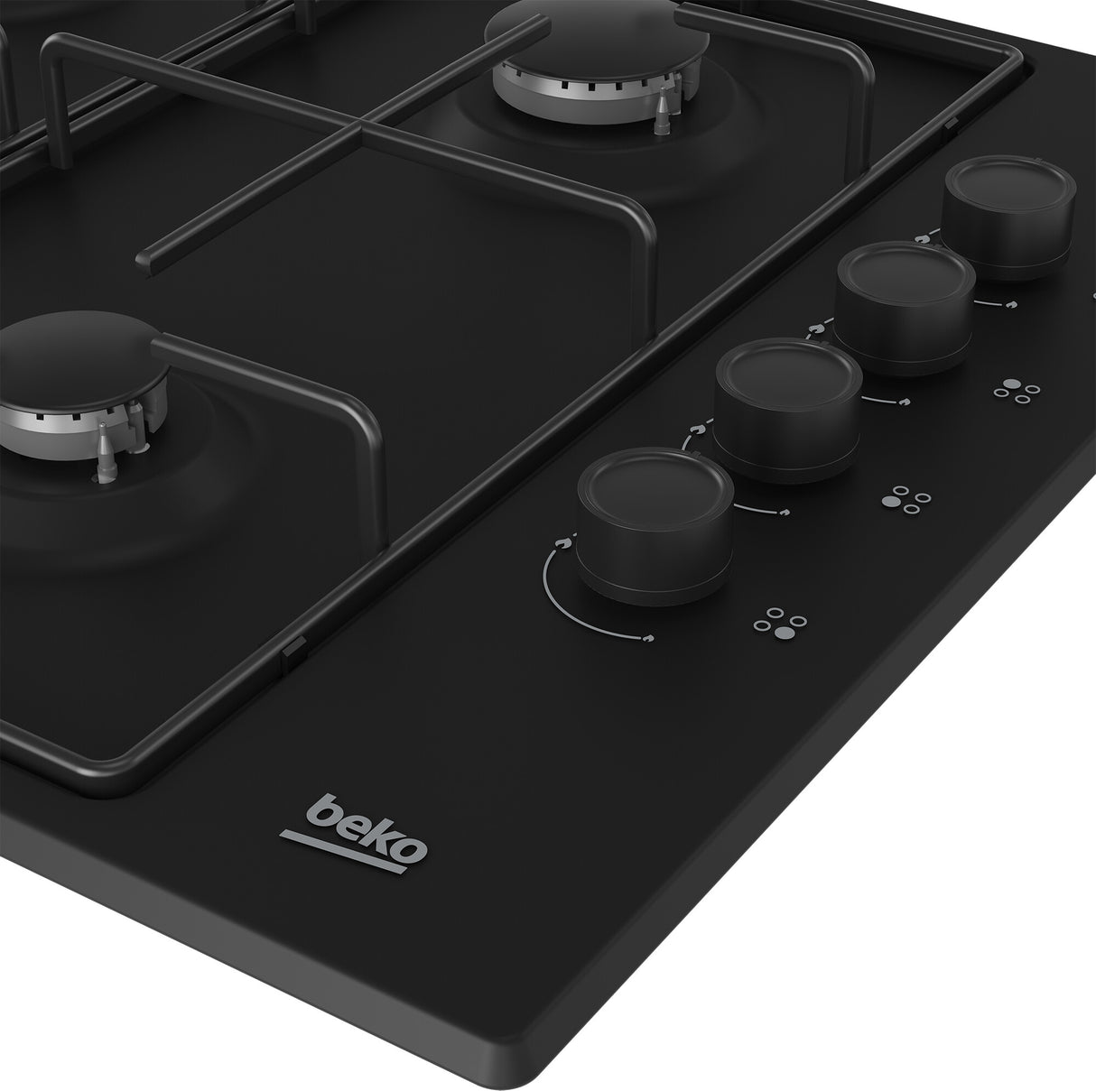 Beko HIBG64120SB kogeplade Sort Indbygget 60 cm Gaskomfur 4 zone(s)