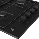 Beko HIBG64120SB kogeplade Sort Indbygget 60 cm Gaskomfur 4 zone(s)