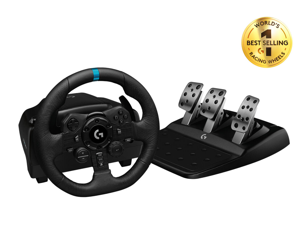 Logitech G G923 Sort USB 2.0 Rat + Pedaler Analog/digital PC, PlayStation 4, PlayStation 5