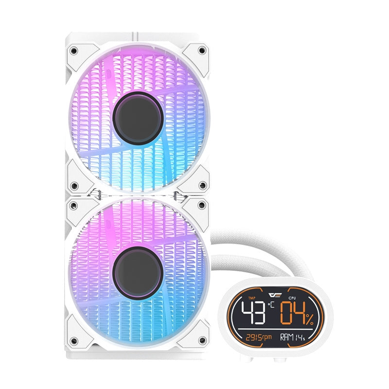 Darkflash DH240D CPU vandkøler (hvid)