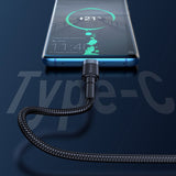 Baseus Cafule cable USB Type C SuperCharge 40W Quick Charge 3.0 QC 3.0 1m gray-black (CATKLF-PG1)