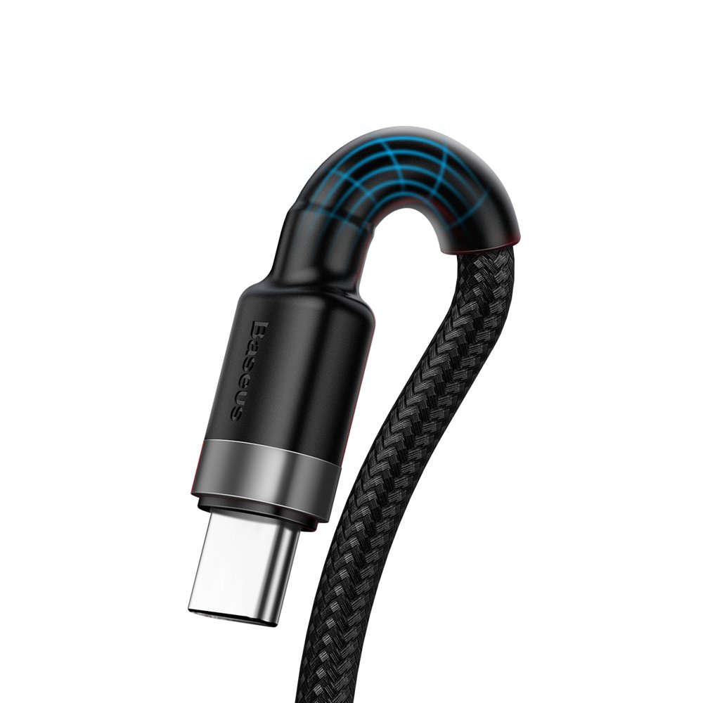 Baseus Cafule cable USB Type C SuperCharge 40W Quick Charge 3.0 QC 3.0 1m gray-black (CATKLF-PG1)
