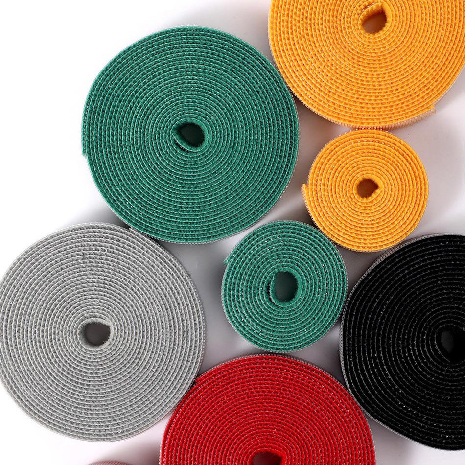 Baseus Rainbow Circle hook and loop Straps - Velcro tape Velcro cable organizer 3m gray (ACMGT-F0G)