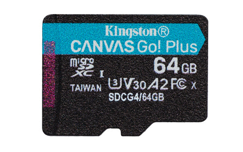 Kingston Canvas Go! Plus microSDXC UHS-I Memory Card 64GB 200MB/s