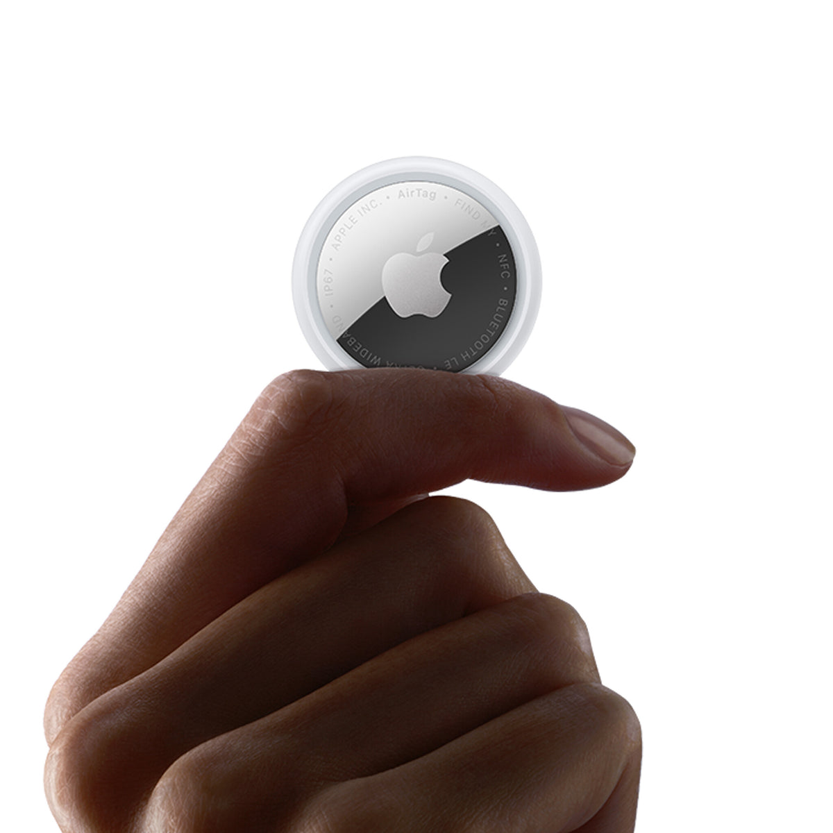 Apple AirTag Personligt Finder Sølv, Hvid