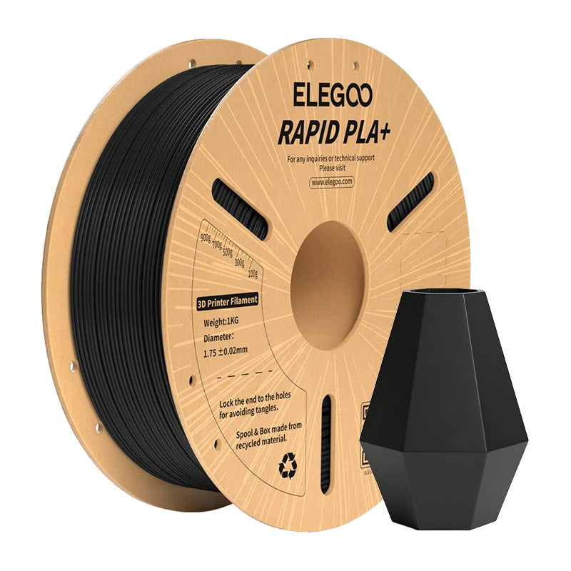 ELEGOO Rapid PLA+ Filament (sort)