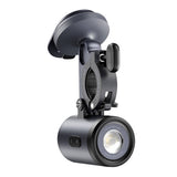 Baseus PrimeTrip 2-i-1-cykelstativ, telefonholder + lommelygte (sort)