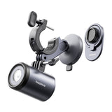 Baseus PrimeTrip 2-i-1-cykelstativ, telefonholder + lommelygte (sort)