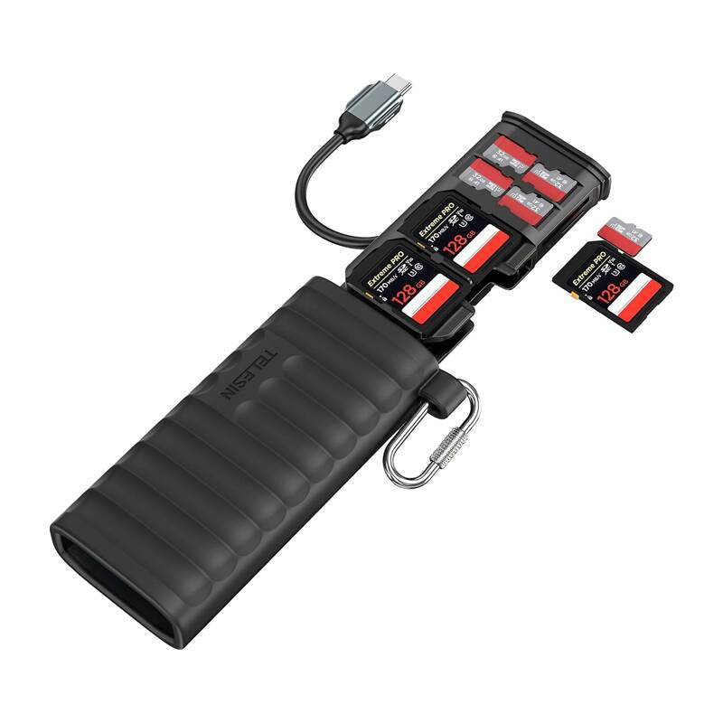 Telesin multifunktionelle SD- og TF-kortlæser (S6-MCR-01)