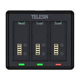 Opladning til 3 batterier til GoPro HERO 13 Telesin (S0-BCG-12-TGP)