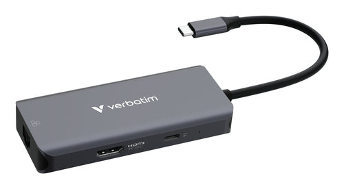 Verbatim 32157 interface hub USB 3.2 Gen 1 (3.1 Gen 1) Type-C 5000 Mbit/s Grå
