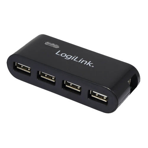 LogiLink UA0085 interface hub 480 Mbit/s Sort