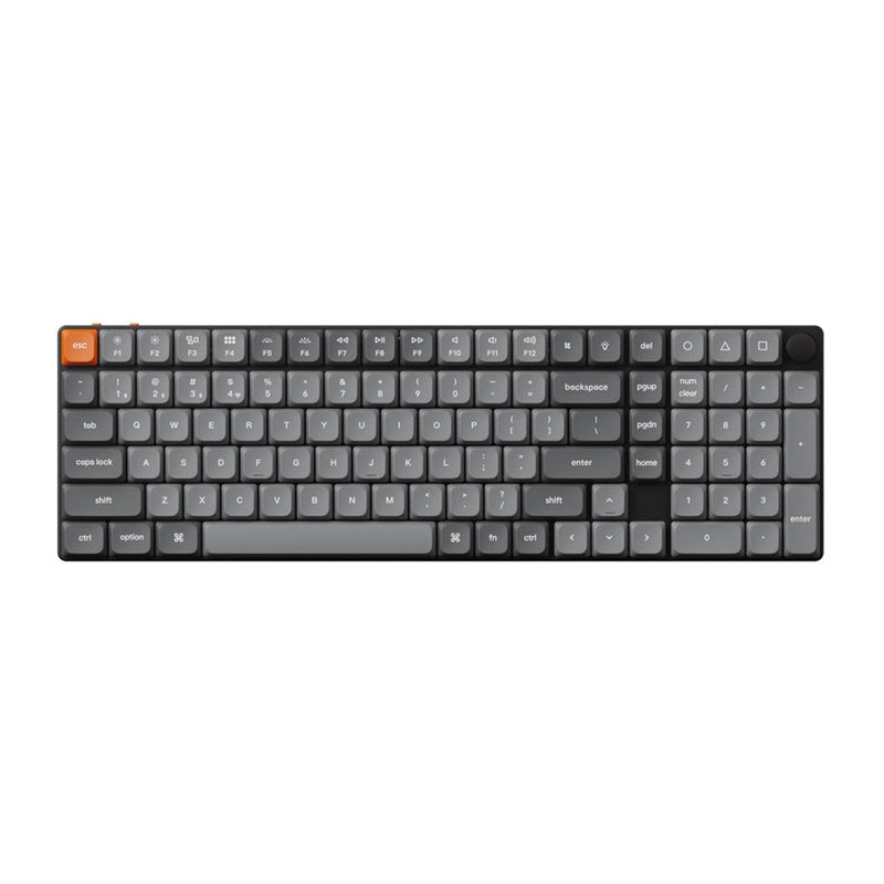 Keychron K17 Max RGB Brown Switch Wireless Low Profile Keyboard (Sort) [K17M-H3].