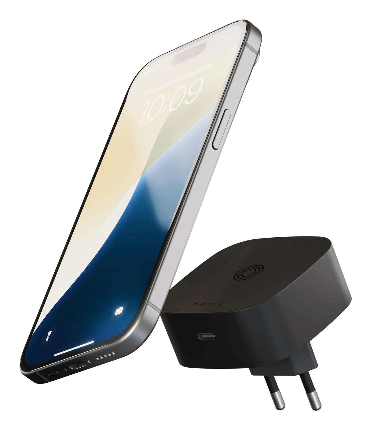 ZENS ZESC18B/00 oplader til mobil enhed Hovedtelefoner, Smartphone, Universel Sort Vekselstrøm Trådløs opladning Hurtig opladning Indendørs