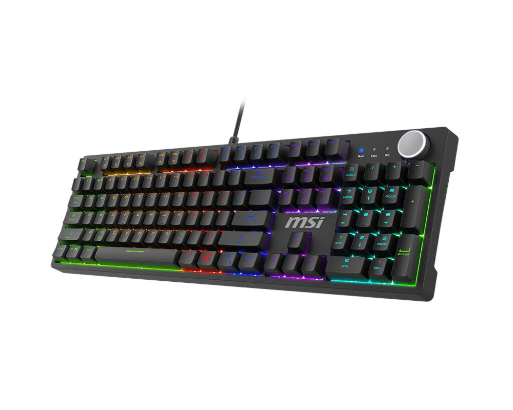 MSI FORGE GK320 RED tastatur Spil USB QWERTY US International Sort